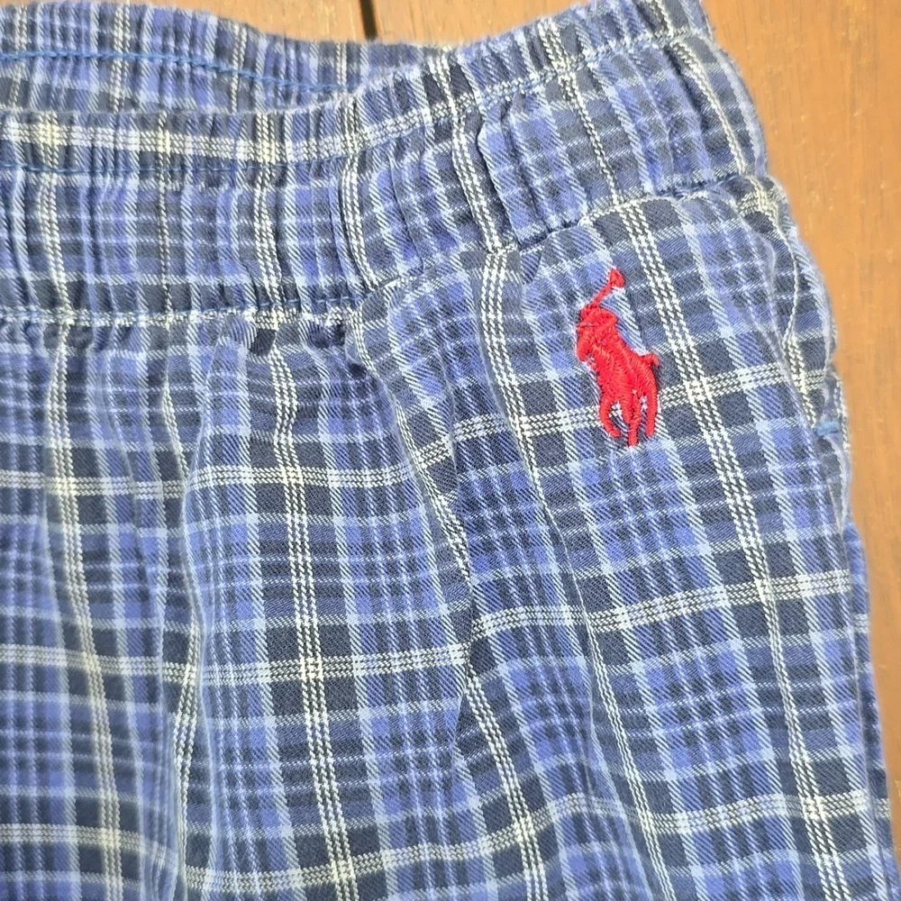 POLO by RALPH LAUREN Blue Plaid Pajama Pants Men's‎ Large